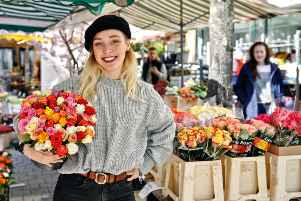 Verkaufsoffener Sonntag Hannover: Marktstand