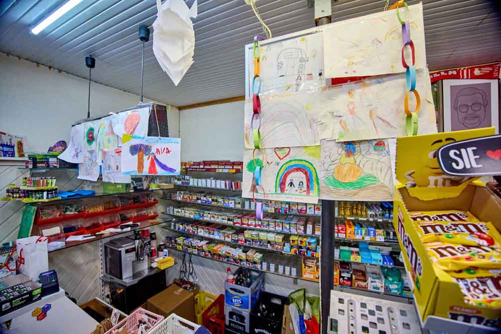 Kiosk Flacon in der Calenberger Neustadt von innen