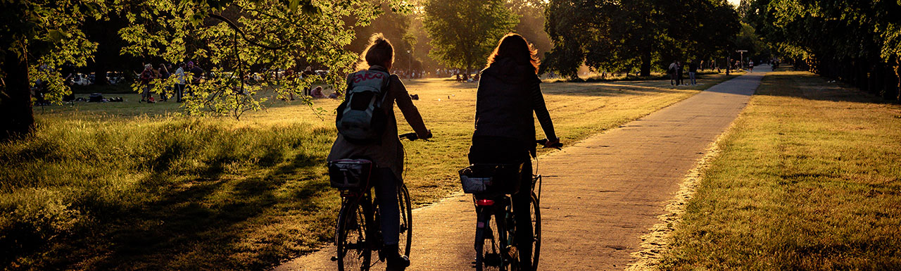 Hannover Living: Radfahrer an der Ihme
