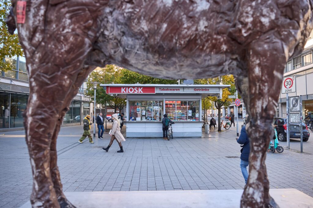 Киоск Schillerstraße/ traße /угол Andreastraße, вид снаружи, © Christian Wyrwa